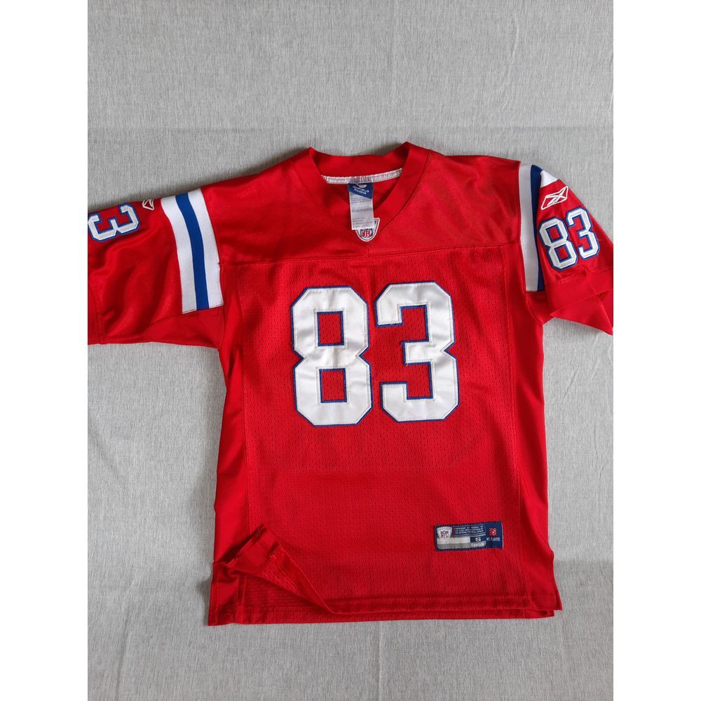 NFL Onfield Reebok Men Small‎ Youth Mesh All- Over Print Red Jersey Welker 83